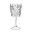 Ensemble de quatre verres à vin tout usage en acrylique à motif cachemire transparent