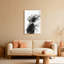 Tableau abstrait représentant une femme avec de la fumée, sur une toile tendue (lot de 1)-26794340