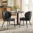 Synthetic Leather Upholstered Dining Chairs with Stitching-1882307699