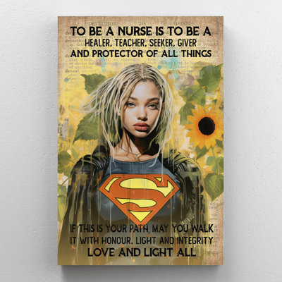 «Kimly Woman To Be A Nurse», impression sur toile