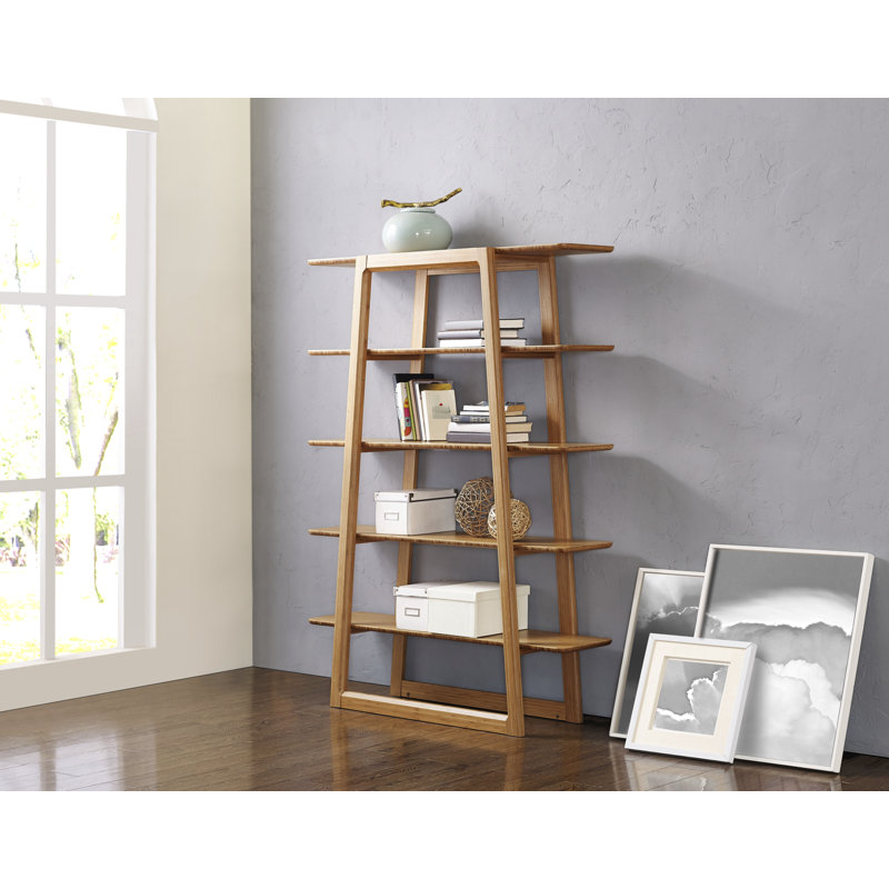 Bibliothèque en bois H 61,8 "x l 46,5" Lacey, Caramélisé