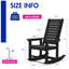 Chaise berçante d'extérieur Hdpe (ensemble de 6)-1098369850