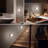 Bubble Acrylic Column Black Plug-In Night Light With Light Sensor, 2700K, 5-Level Dimmer, Memory