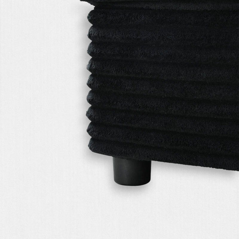 Canapé 86,5 po, Noir