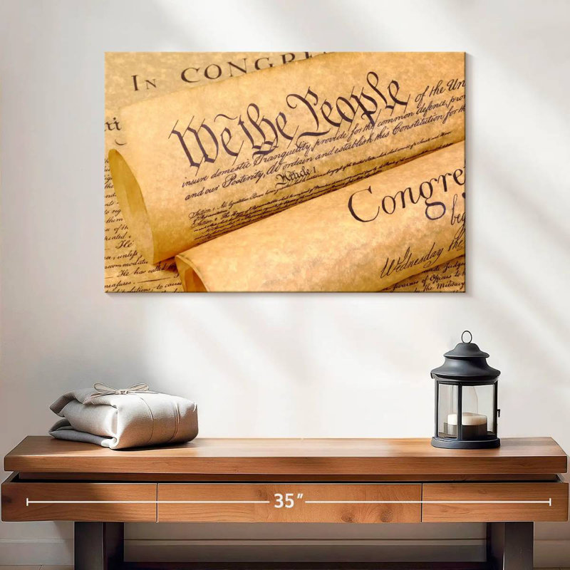 Keiri Declaration Of Independence Documents, 16" H x 24" W