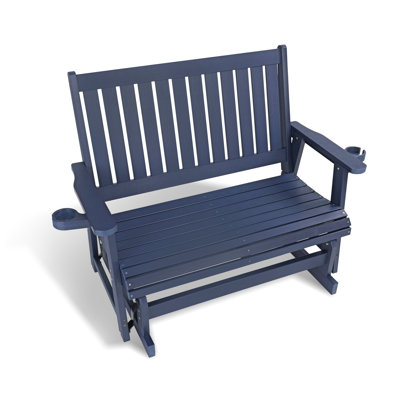 Ruvimbo Wood Outdoor Glider Chair