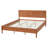 Xarae Classic Rustic Solid Wood Platform Bed Frame with Panel Headboard-126470563-126470561