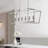 Bethie 49" L 6-Light Dimmable Steel Linear Island Chandelier with Sloped Ceiling Compatibility-1365414353