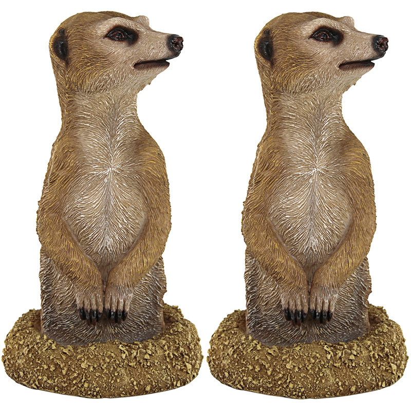 Trou dans une statue de suricate africain