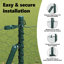Hexagon Fence Green Steel-772068875