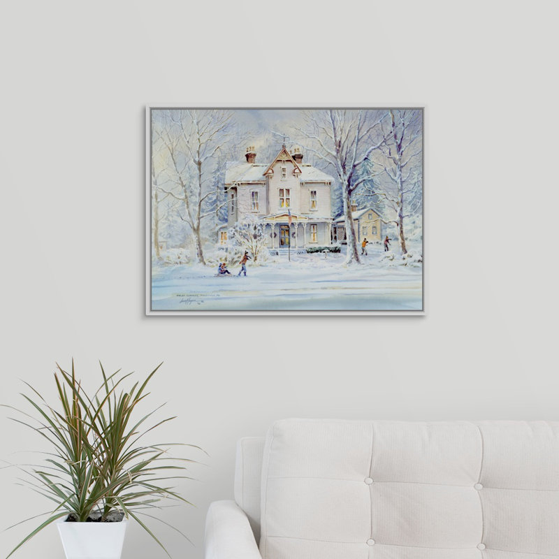 « finley angle » par jess hager, peinture sur toile, H 18 po x l 24 po x P 1,75 po, Cadre blanc
