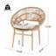 Chaise d'extérieur en osier de style papasan-535372855