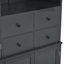 Buffet autoportant avec huche, grand garde-manger avec 4 tiroirs-401738166
