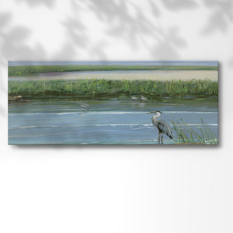 «Wading At Dusk», reproduction sur toile, H 8 po x l 20 po x P 1,5 po