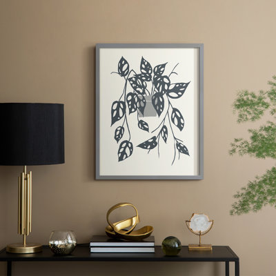 «Growing Leaves», reproduction encadrée en bois massif