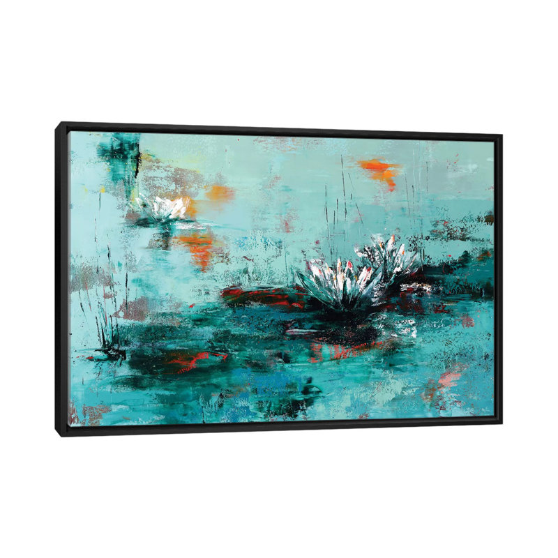 Lily - reproduction d'art murale - toile encadrée, H 40 po x l 60 po, Noir, Impression encadrée sans passe-partout