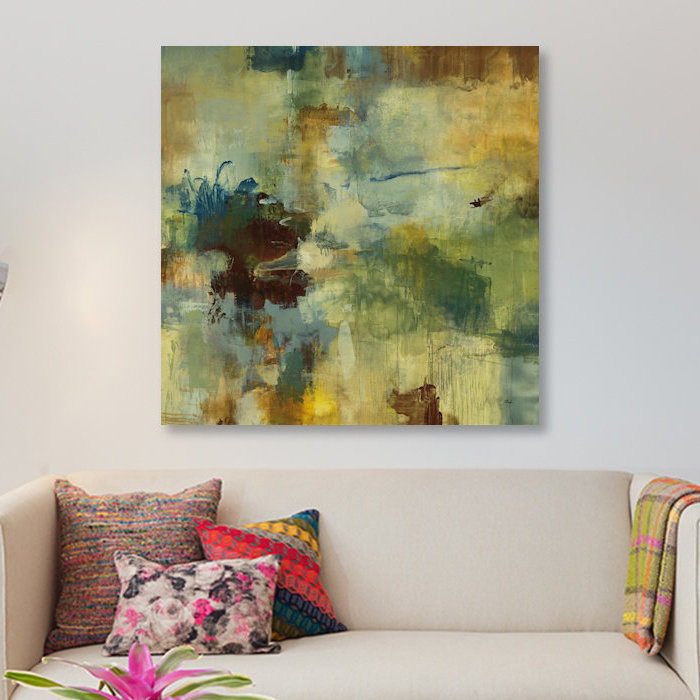 «Skyliner I» par Randy Hibberd, reproduction sur toile, H 12 po x l 12 po x P 0,75 po, Toile tendue, Pas de tapis