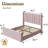 Upholstered Bed with Vertical Channel Tufted Headboard & 22" Footboard-1126335011-1126335015