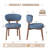 Upholstered Solid Wood Dining Chair-1906293205