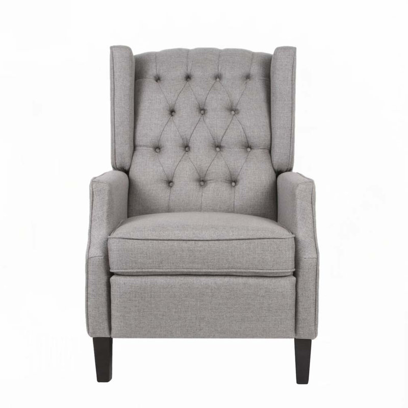 Fauteuil inclinable avec dossier à oreilles 26,75 po, Gris