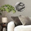Horloge murale abstraite minimaliste 12 po