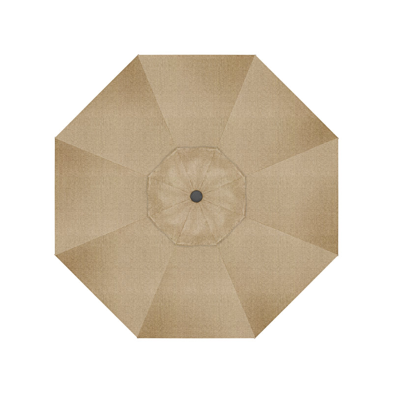 Parasol de marché 7,5', Gris, Sunbrella®, Toile Toile Toile Sunbrella®