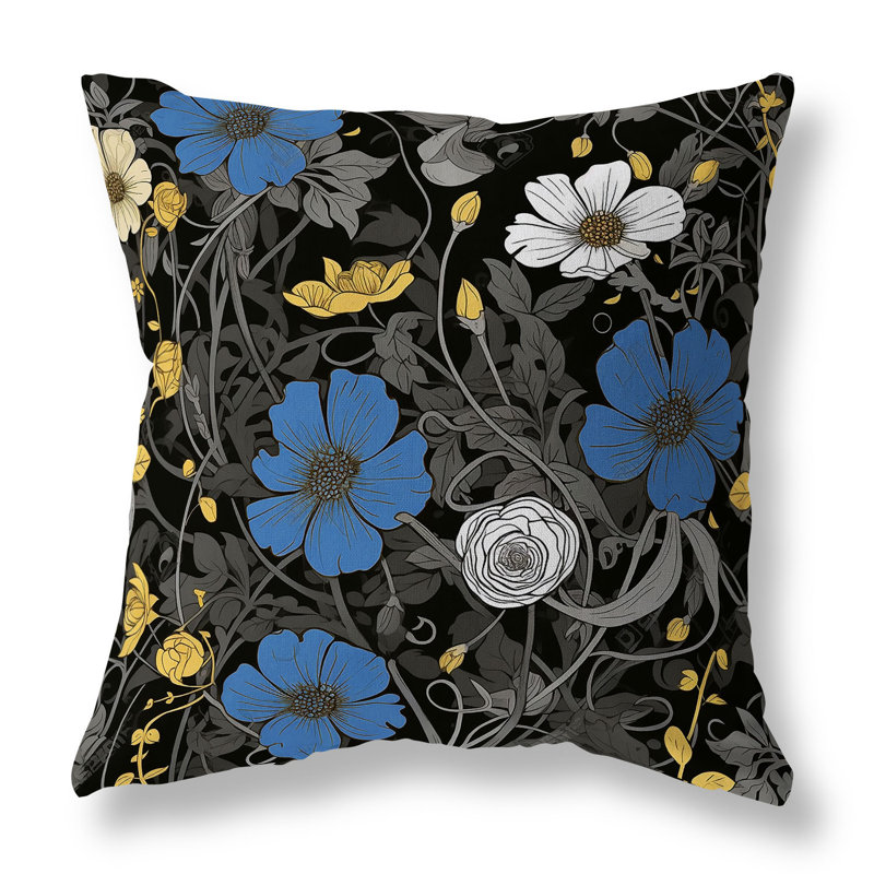 Orchid Overlay Broadcloth Throw Pillow, 20"H x 20"W