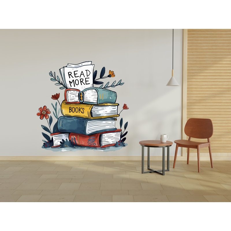 Adhésif décoratif bibliothèque bibliothèque, H 52 po x l 52 po