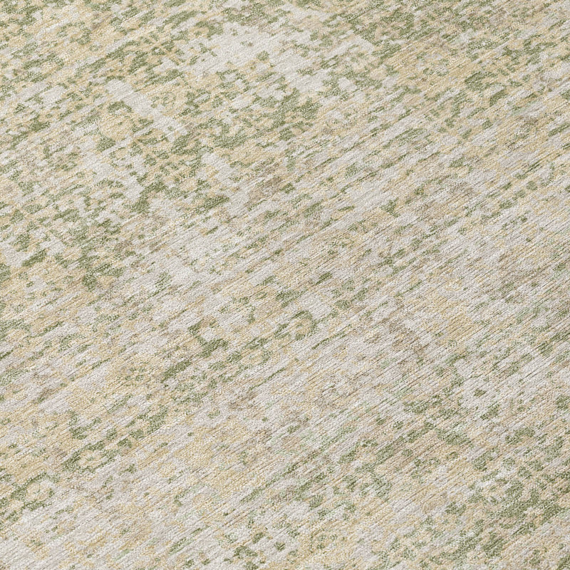 Tapis lavable à la machine intérieur / extérieur ACN2931, Sauge, 5' x 7'6"