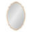 Vintage Scalloped Oval Wall Mirror