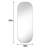Ashane Oval Metal Large Wall Mirror