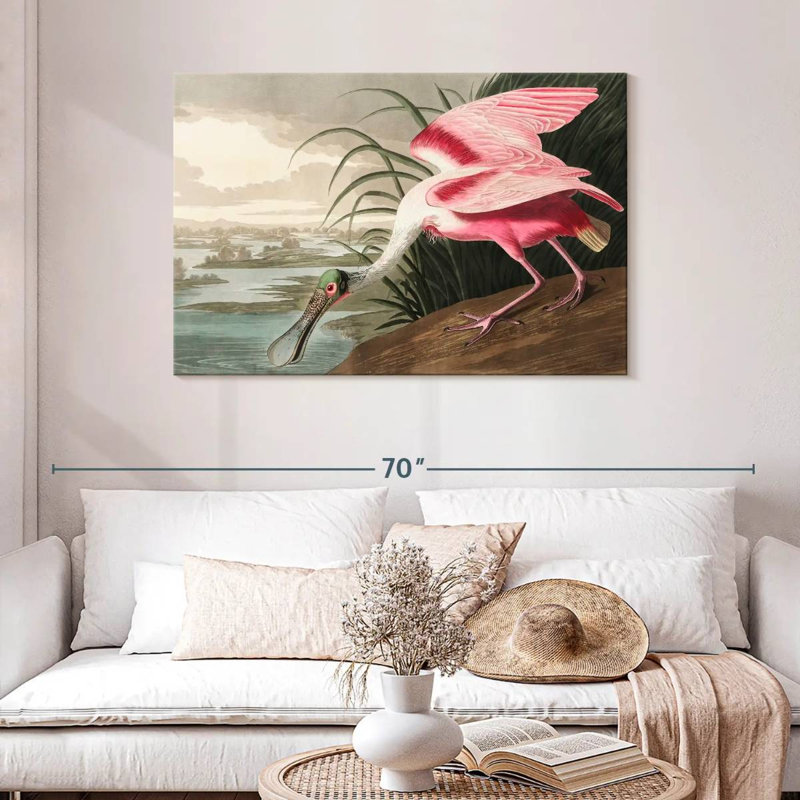 Brampt Roseate Spoonbill, 30" H x 45" W