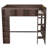 Queen Size Wooden Loft Bed with Storage Cabinets, Shelves & Space-Saving Design,Brown-115108399