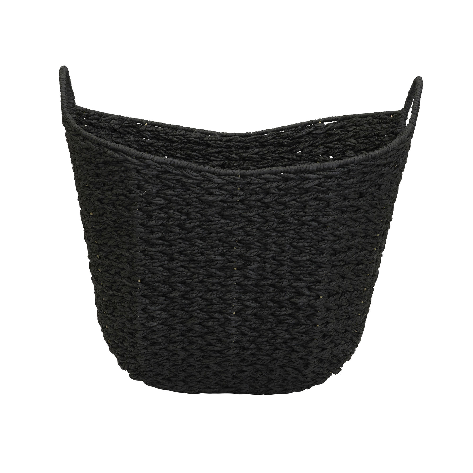 Scoop Basket with Handles, Black