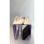 Table d'appoint en marbre Calacatta Viola avec piètement en métal violet