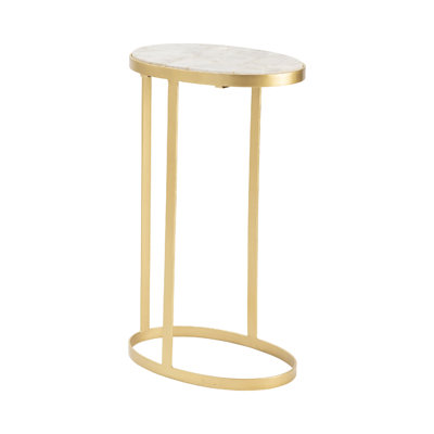 Stone Top End Table