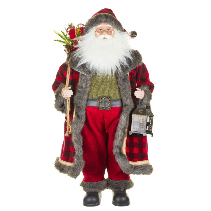 Figurine de père Noël avec lanterne Buffalo