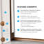 Direct Glaze Inswing 3/4 Lite Clear Low-E Fibreglass Prehung Door on 6-9/16 in. Frame-114251442-114251443-114251445
