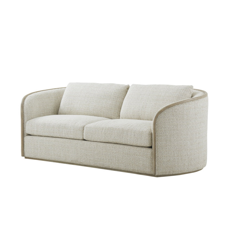 Toulon Chalk Tweed Sofa, Ivory