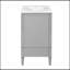 Meuble-lavabo 30 po avec tiroirs et lavabo en céramique