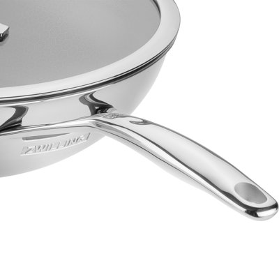 ZWILLING Peak 12-Inch Stainless Steel Ceramic Nonstick Dual Performance Wok With Lid