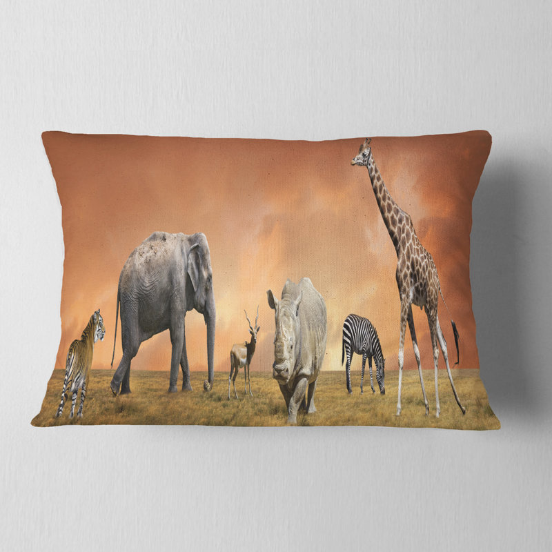 Coussin lombaire en savannah africain