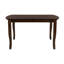 Table de salle à manger 1Pc avec rallonge séparée en bois de placage de manguier