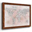 Carte de guépard rose sur toile-96272888-96272889