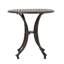 Table d'appoint d'extérieur en fonte d'aluminium 19 po