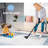 2x3 Blue Area Rug - Non-shedding, - For Bedroom & Office Stain Study
