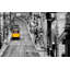 « lisbonne yellow tramway i », reproduction de photo sur verre