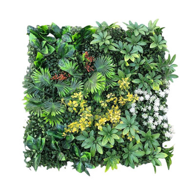 6-Pack Artificial Grass Wall Panel, 19.68" Realistic Faux Boxwood with UV Protection, Indoor Outdoor Greenery Privacy Screen for Patio, Balcony, Fence, Garden Wall