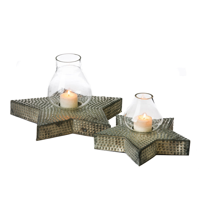 Ensemble de 2 porte-votive star