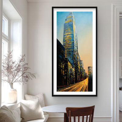 In the Street of Empire State Building - Modern Cities Print